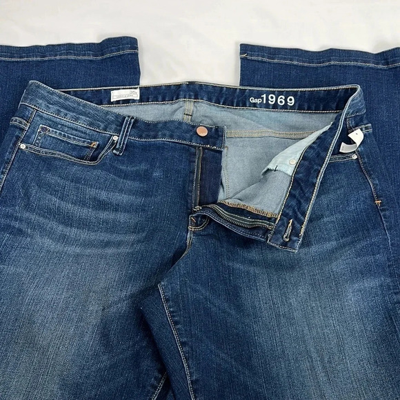 Gap 1969 New Long & Lean Medium Wash Jean Size 35R - Picture 6 of 8